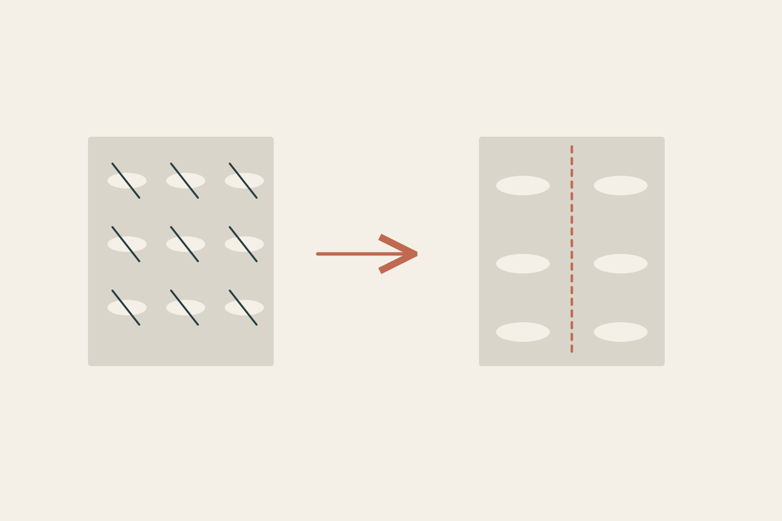 An original metal-cutting motif and reflected cut-paper-like motif connect precise processes to ornament.
