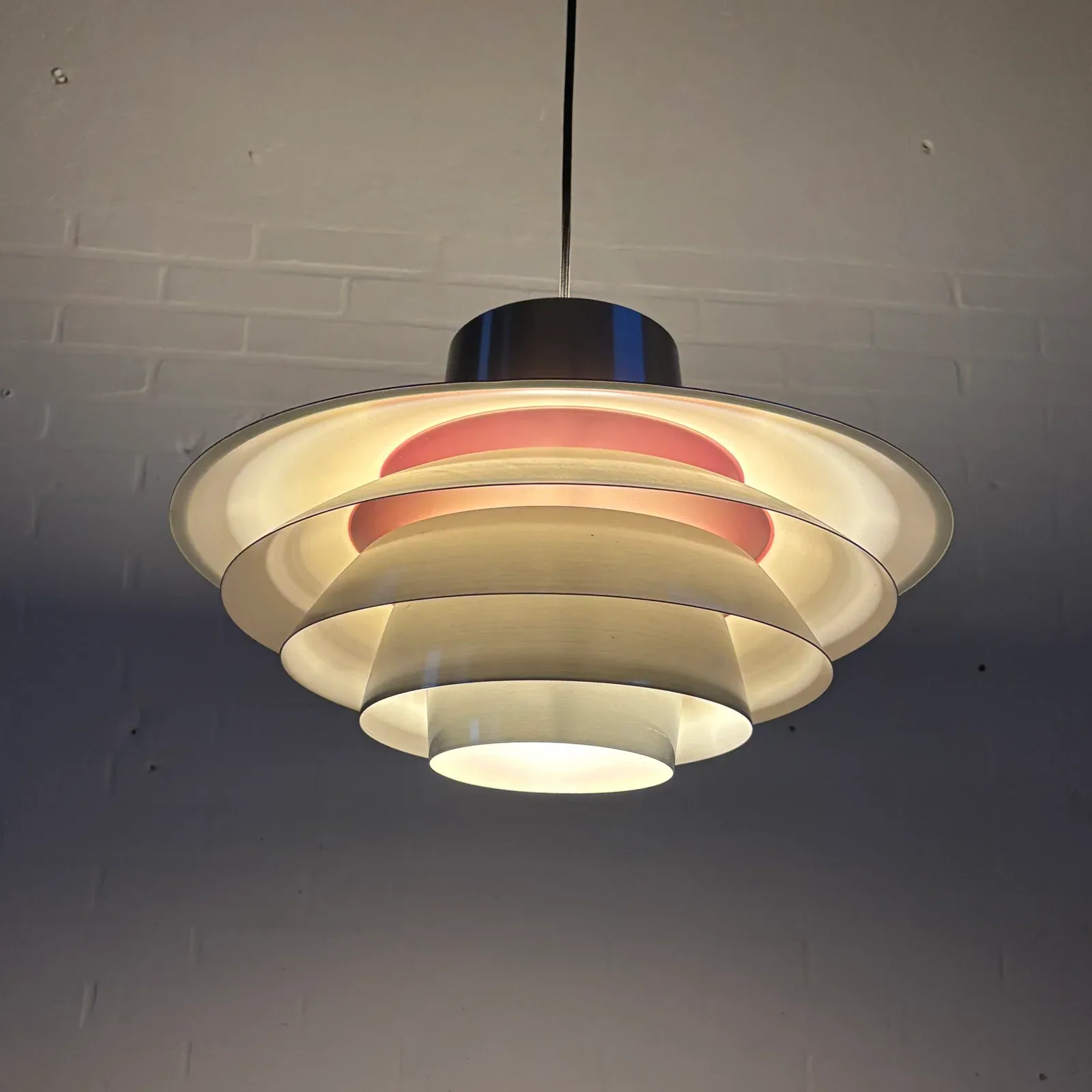 Svend Middelboe Verona brushed aluminium pendant light