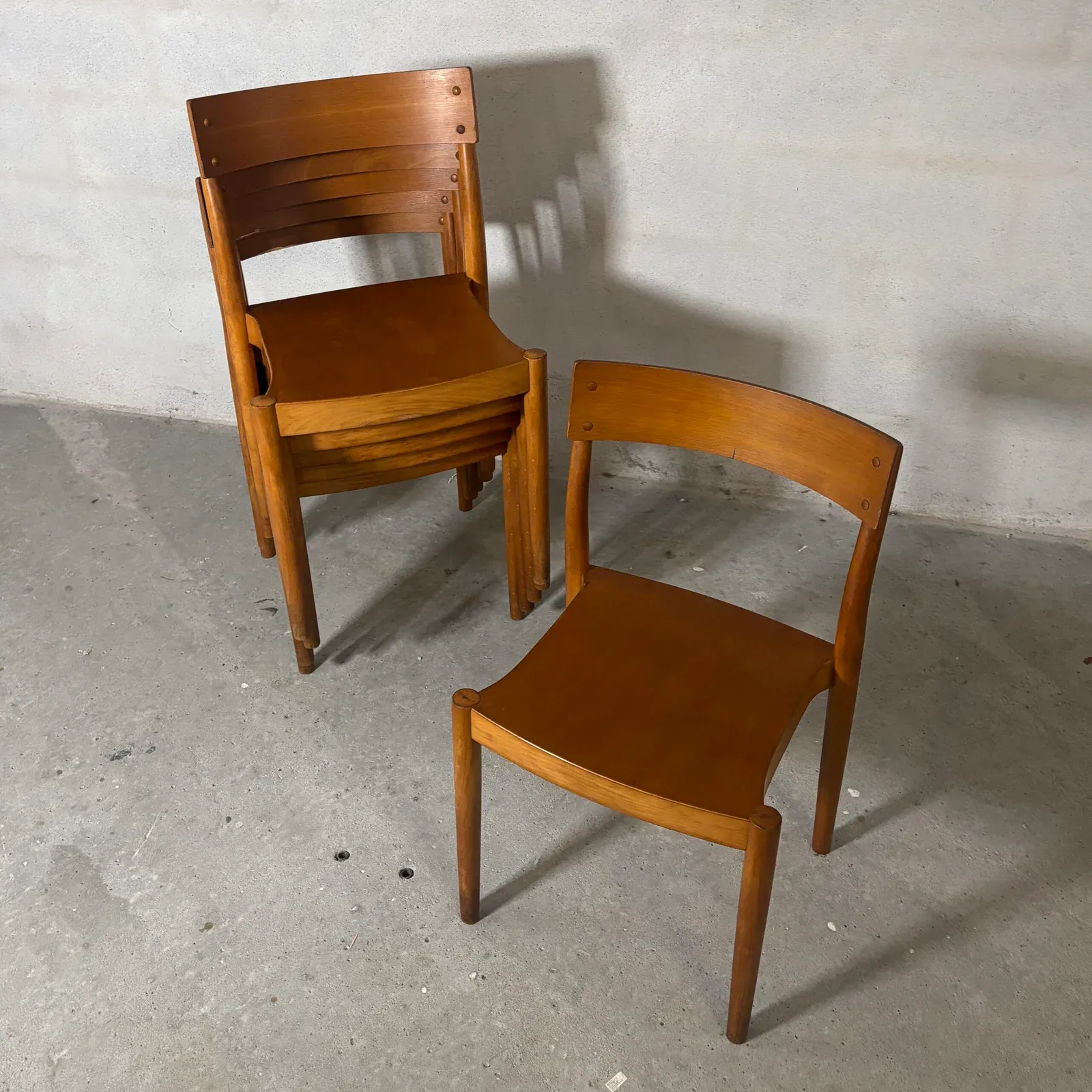 “Portex” Stackable Dining Chairs — Peter Hvidt & Orla Mølgaard-Nielsen, 1945