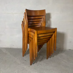“Portex” Stackable Dining Chairs — Peter Hvidt & Orla Mølgaard-Nielsen, 1945