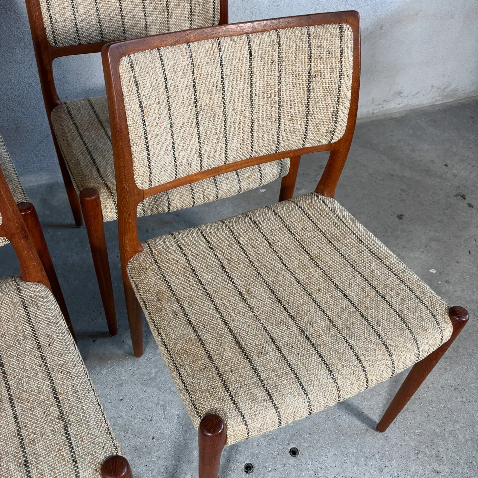 Set of Four Model 80 Dining Chairs by Niels O. Møller