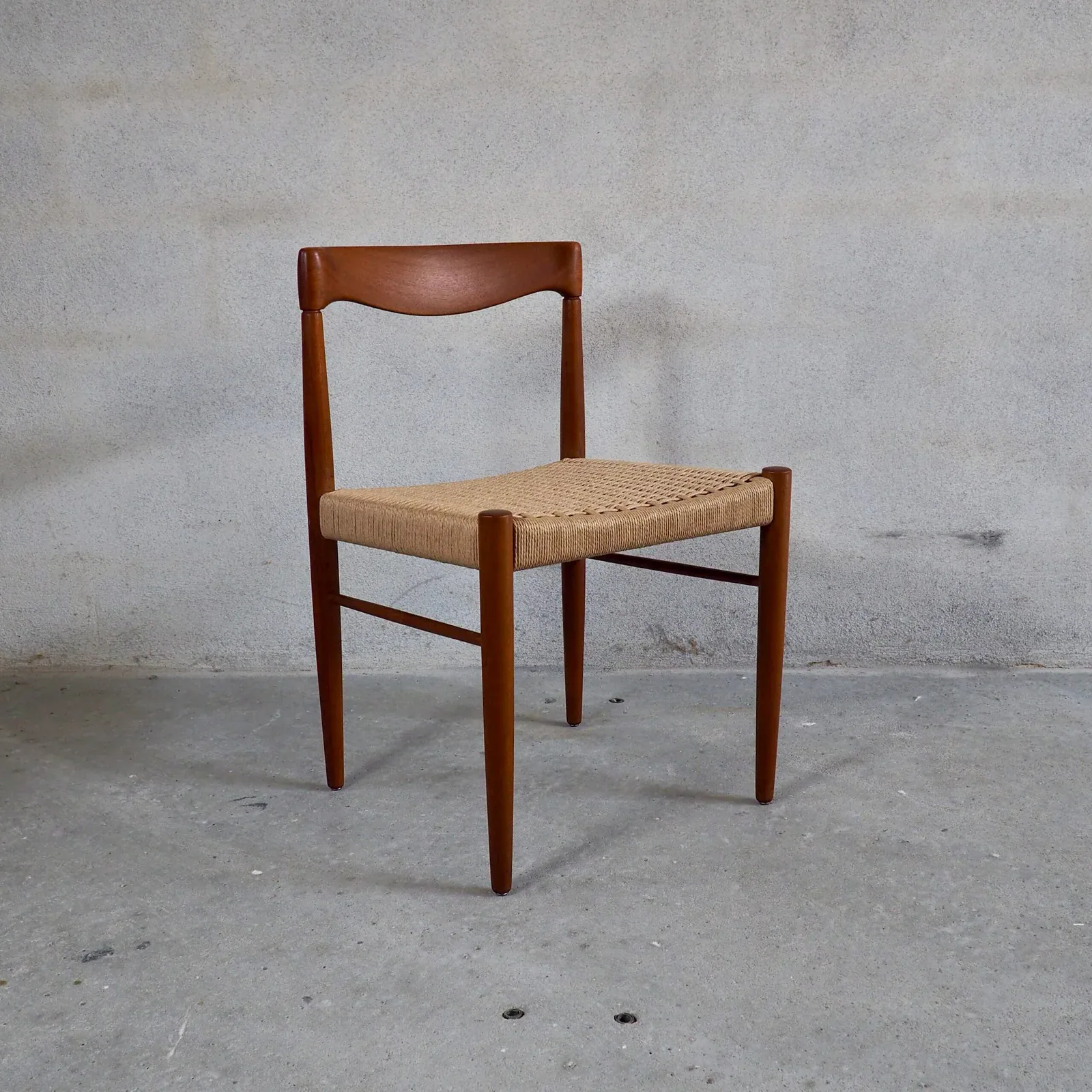 Set of 4 Teak Dining Chairs by H. W. Klein for Bramin