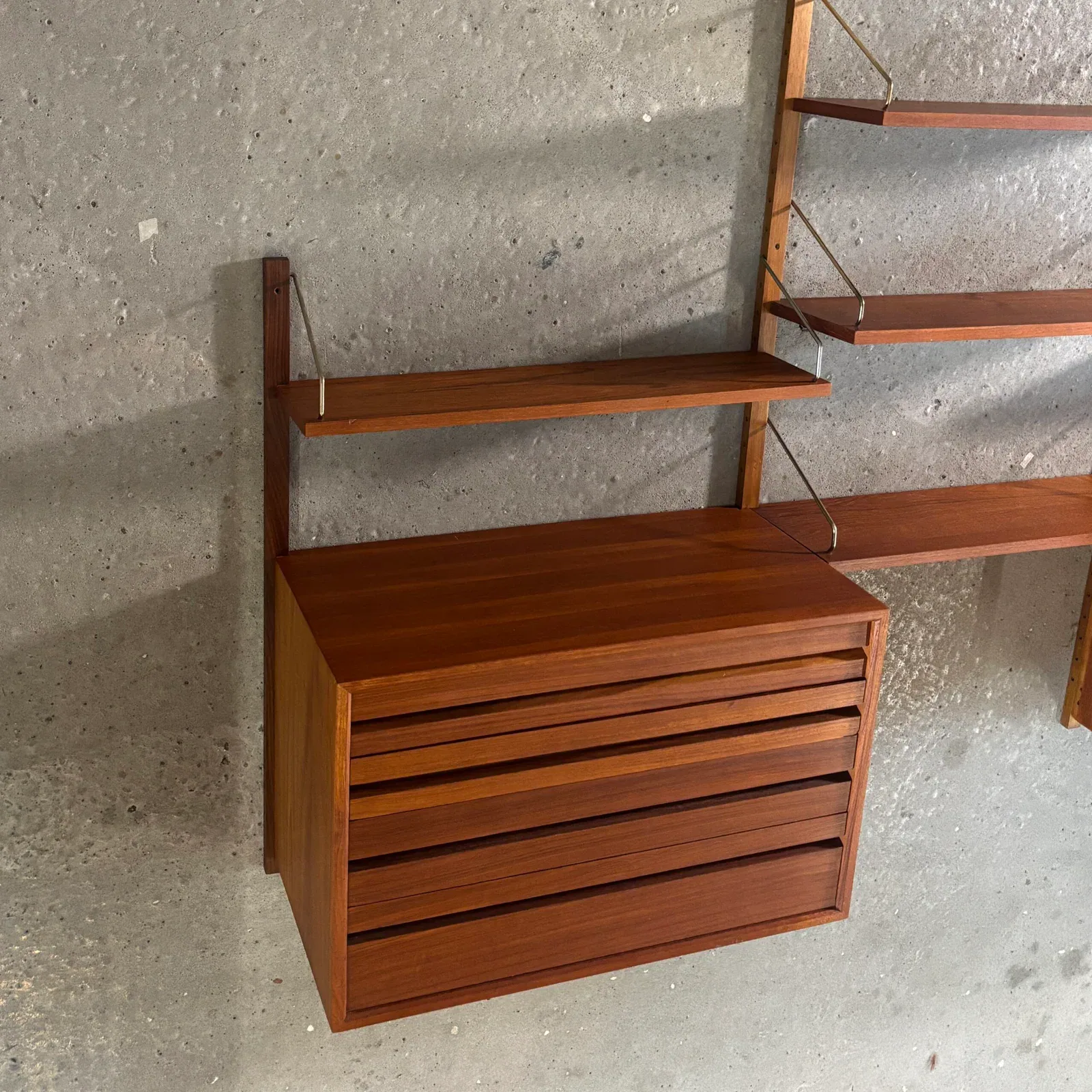 Poul Cadovius Royal System Modular Wall Unit (3 Bays)