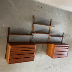 Poul Cadovius Royal System Modular Wall Unit (3 Bays)