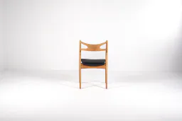 Set of Five CH29 “Sawbuck” Dining Chairs by Hans J. Wegner for Carl Hansen & Søn, 1950s