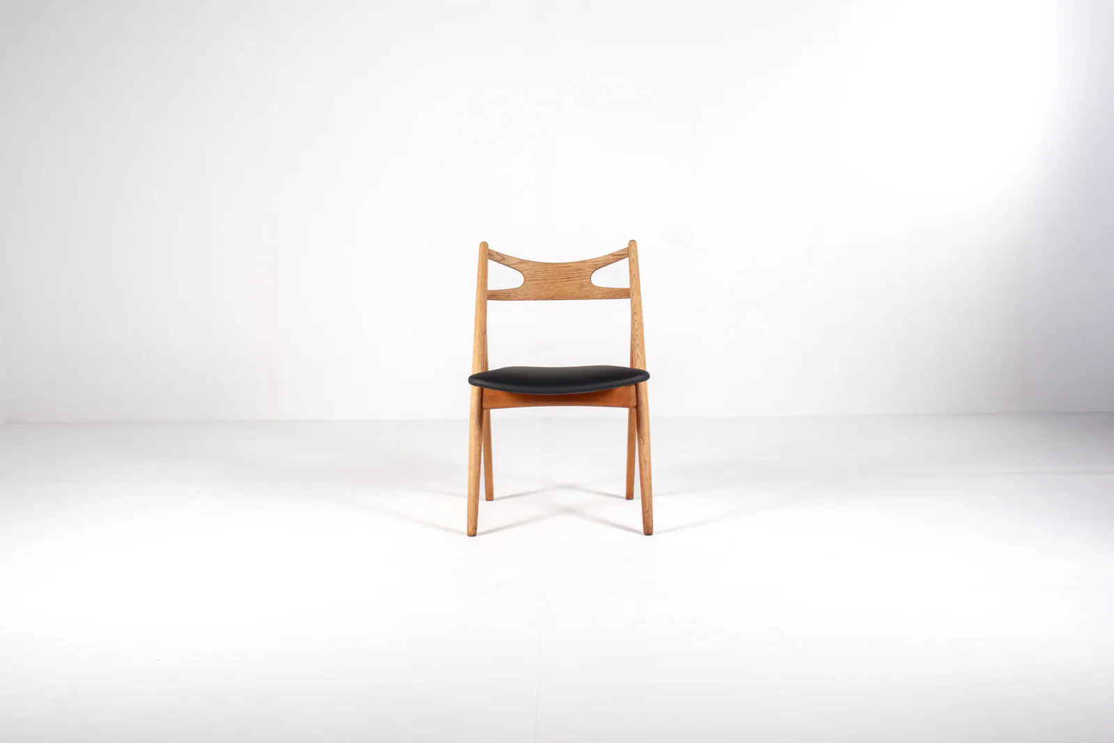 Set of Five CH29 “Sawbuck” Dining Chairs by Hans J. Wegner for Carl Hansen & Søn, 1950s