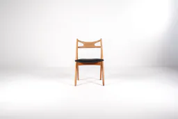 Set of Five CH29 “Sawbuck” Dining Chairs by Hans J. Wegner for Carl Hansen & Søn, 1950s