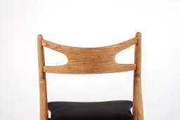 Set of Five CH29 “Sawbuck” Dining Chairs by Hans J. Wegner for Carl Hansen & Søn, 1950s