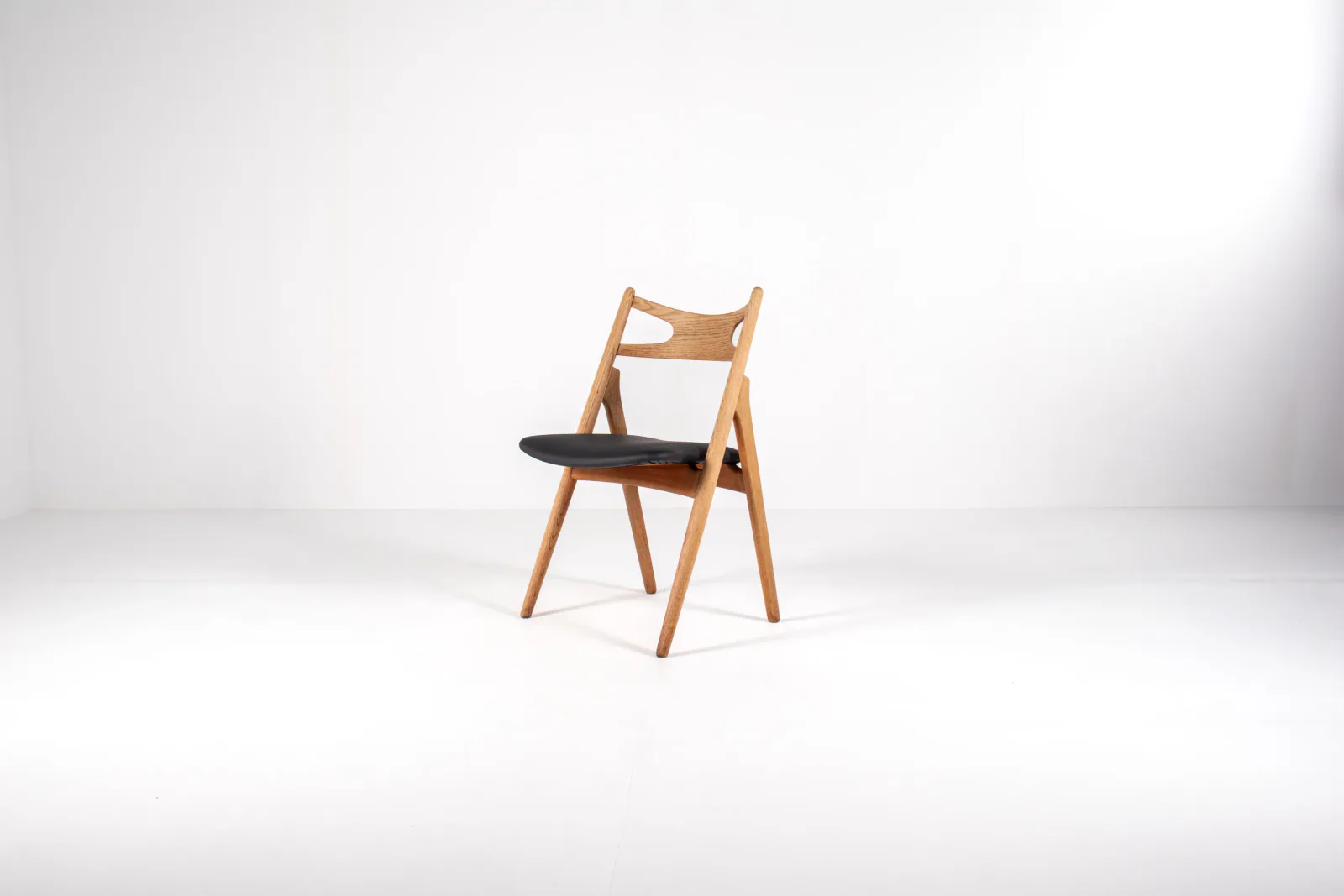 Set of Five CH29 “Sawbuck” Dining Chairs by Hans J. Wegner for Carl Hansen & Søn, 1950s