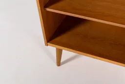 1960s Danish Oak Bookcase with Four Open Shelves