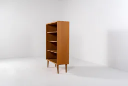 1960s Danish Oak Bookcase with Four Open Shelves