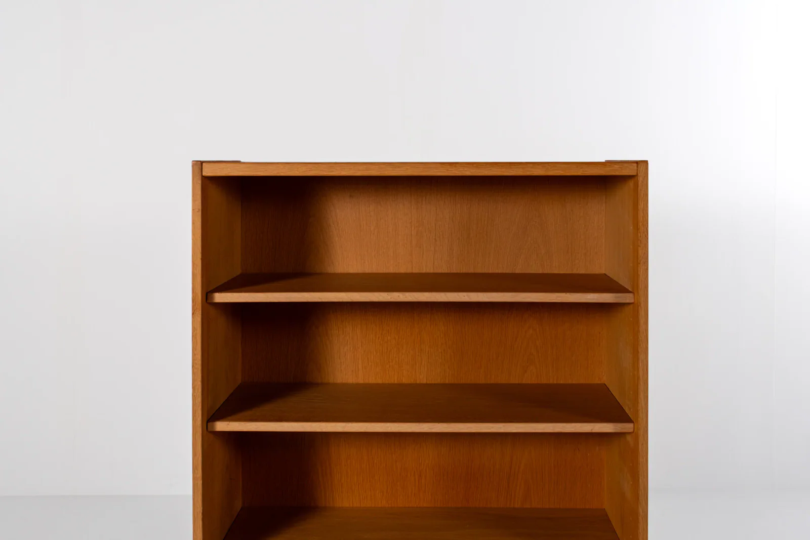 1960s Danish Oak Bookcase with Four Open Shelves