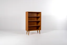 1960s Danish Oak Bookcase with Four Open Shelves
