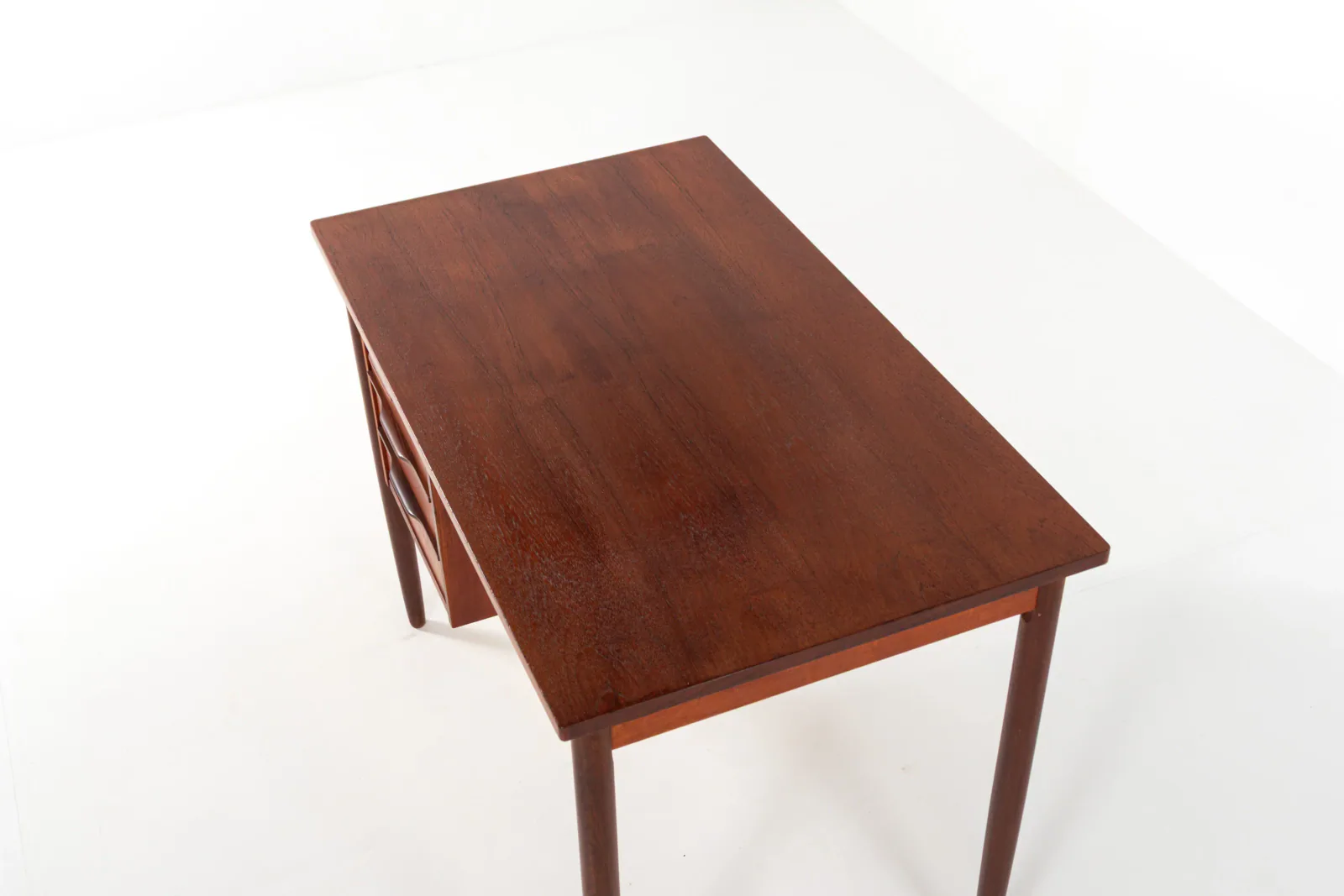 Mid-Century Danish Teak Desk with Three Drawers, 1960s
