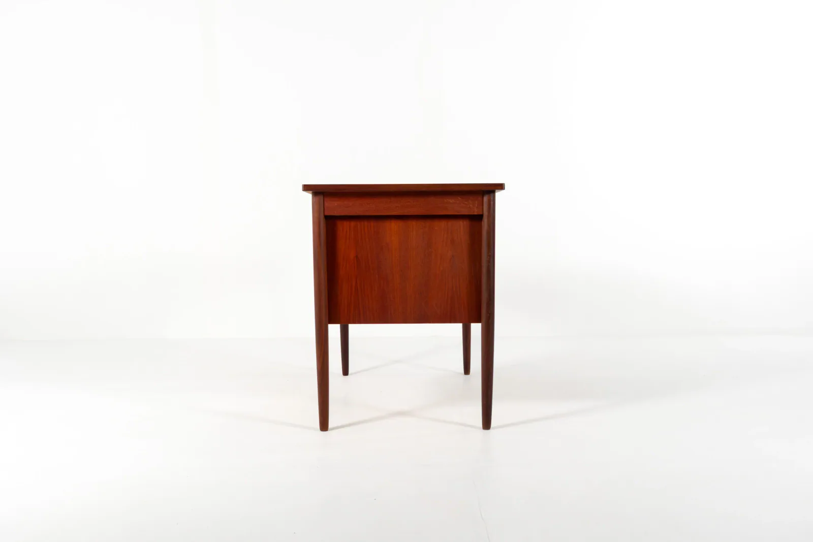 Mid-Century Danish Teak Desk with Three Drawers, 1960s