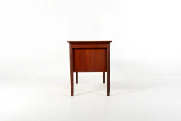 Mid-Century Danish Teak Desk with Three Drawers, 1960s