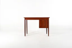 Mid-Century Danish Teak Desk with Three Drawers, 1960s