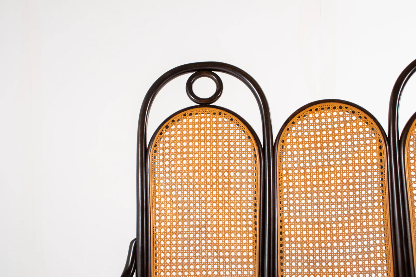 Thonet Model 207 Bentwood Bench with Cane, 1980s
