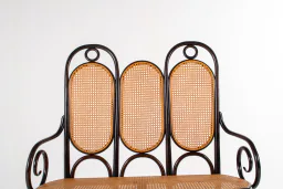 Thonet Model 207 Bentwood Bench with Cane, 1980s