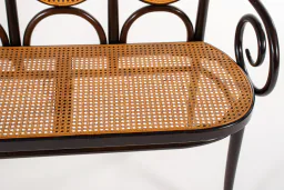 Thonet Model 207 Bentwood Bench with Cane, 1980s