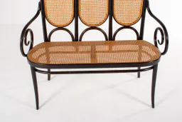 Thonet Model 207 Bentwood Bench with Cane, 1980s