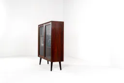 Mid-Century Danish Rosewood Display Cabinet with Glass Doors, 1960s