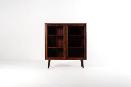 Mid-Century Danish Rosewood Display Cabinet with Glass Doors, 1960s
