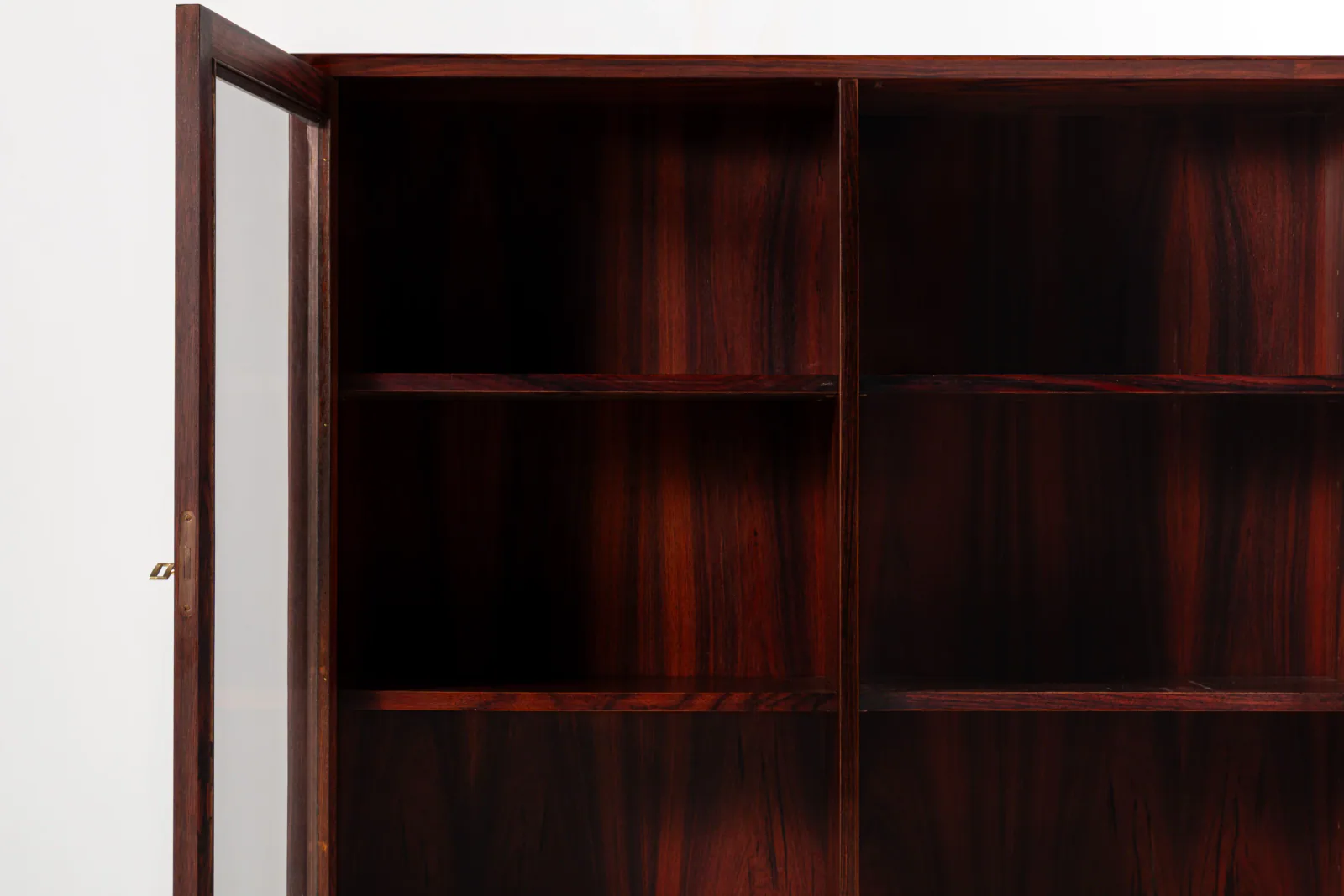 Mid-Century Danish Rosewood Display Cabinet with Glass Doors, 1960s