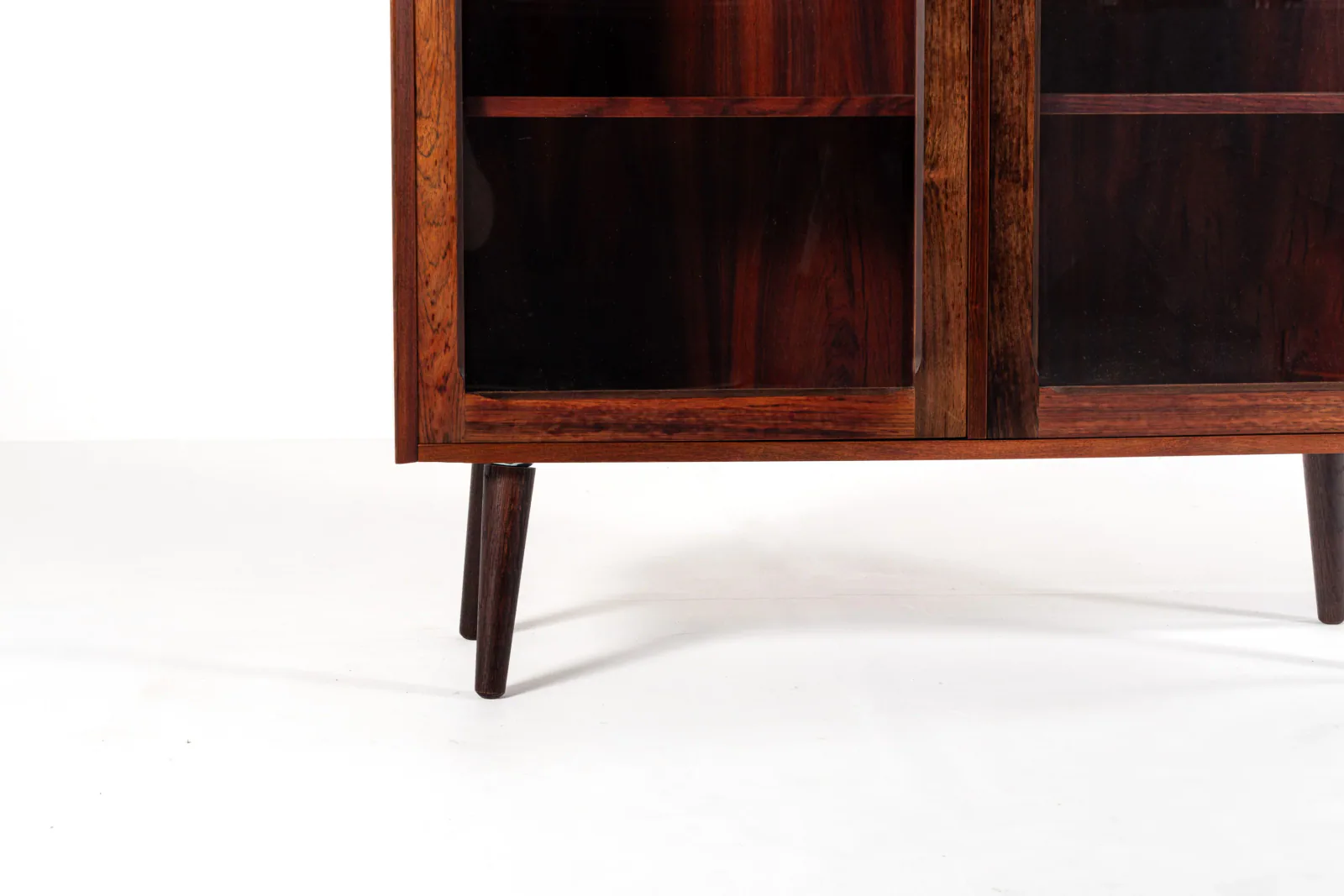 Mid-Century Danish Rosewood Display Cabinet with Glass Doors, 1960s