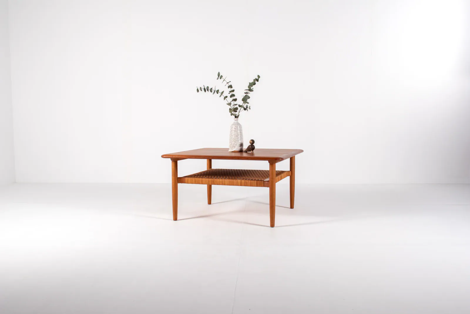 Danish Mid-Century Square Teak Coffee Table by Kurt Østervig for Jason Møbler, 1960s