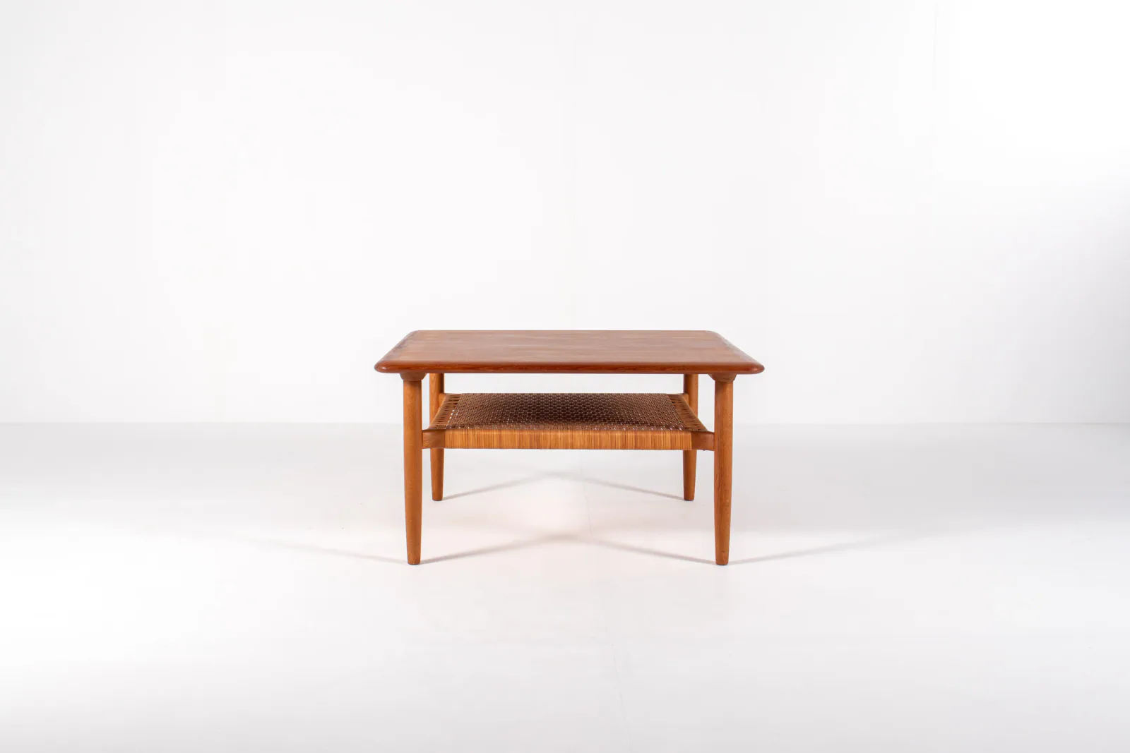 Danish Mid-Century Square Teak Coffee Table by Kurt Østervig for Jason Møbler, 1960s