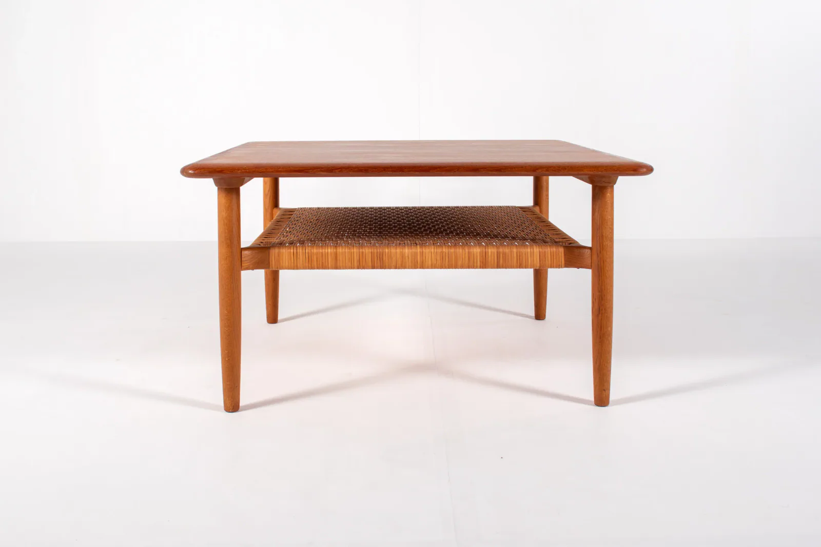 Danish Mid-Century Square Teak Coffee Table by Kurt Østervig for Jason Møbler, 1960s