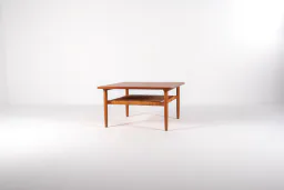 Danish Mid-Century Square Teak Coffee Table by Kurt Østervig for Jason Møbler, 1960s