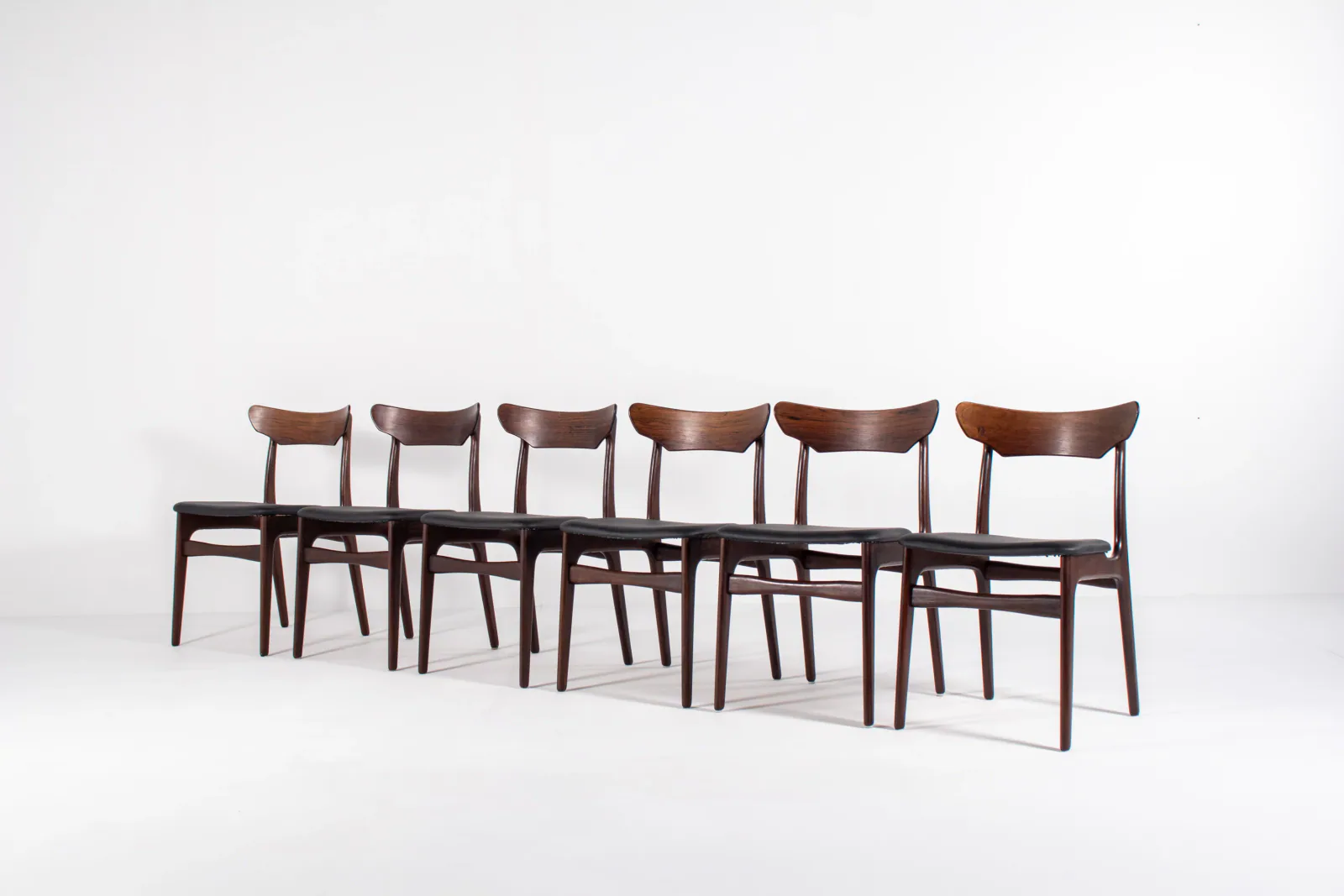 Set of 6 Schiønning & Elgaard Rosewood Dining Chairs