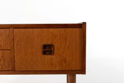 1960s Danish Oak Sideboard with Four Drawers