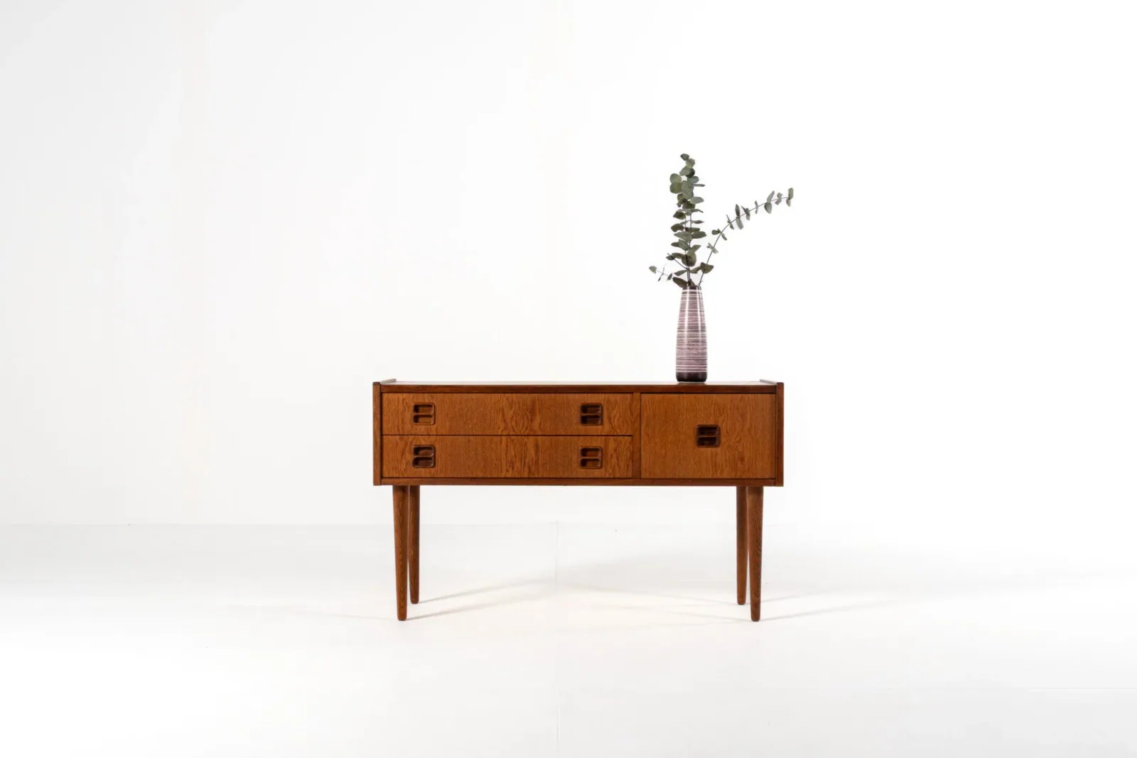 1960s Danish Oak Sideboard with Four Drawers