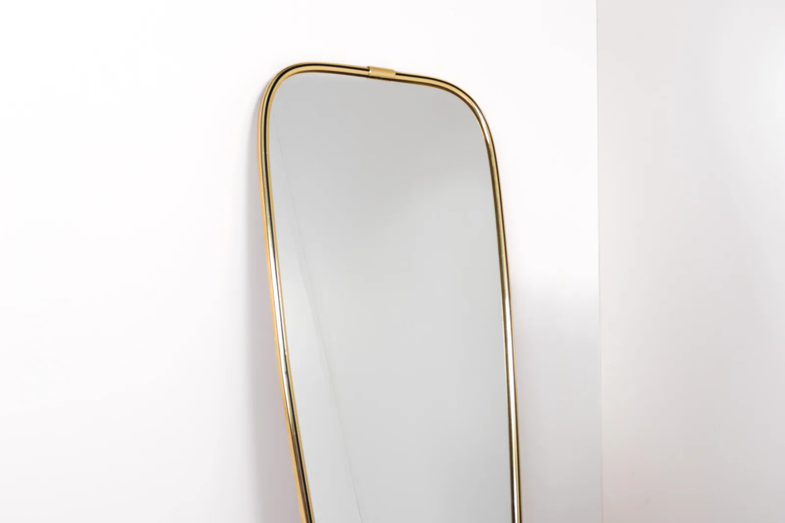 Mid-Century Brass Wall Mirror, 1960s