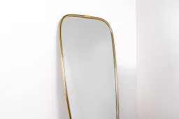 Mid-Century Brass Wall Mirror, 1960s