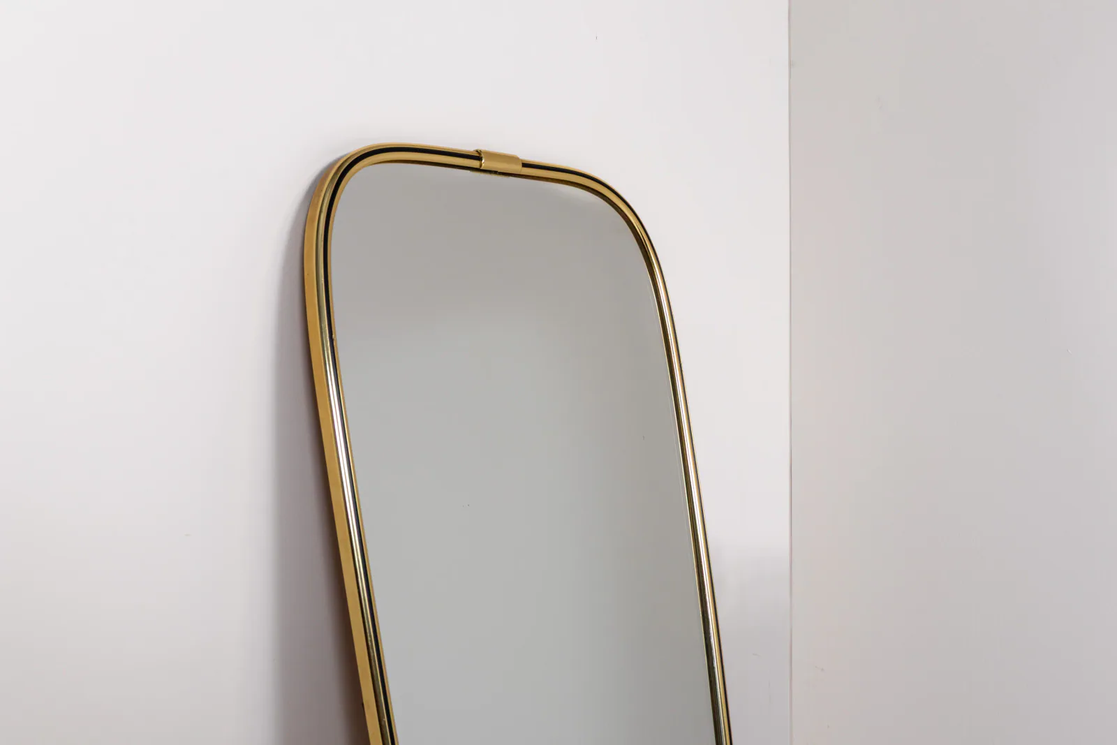 Mid-Century Brass Wall Mirror, 1960s