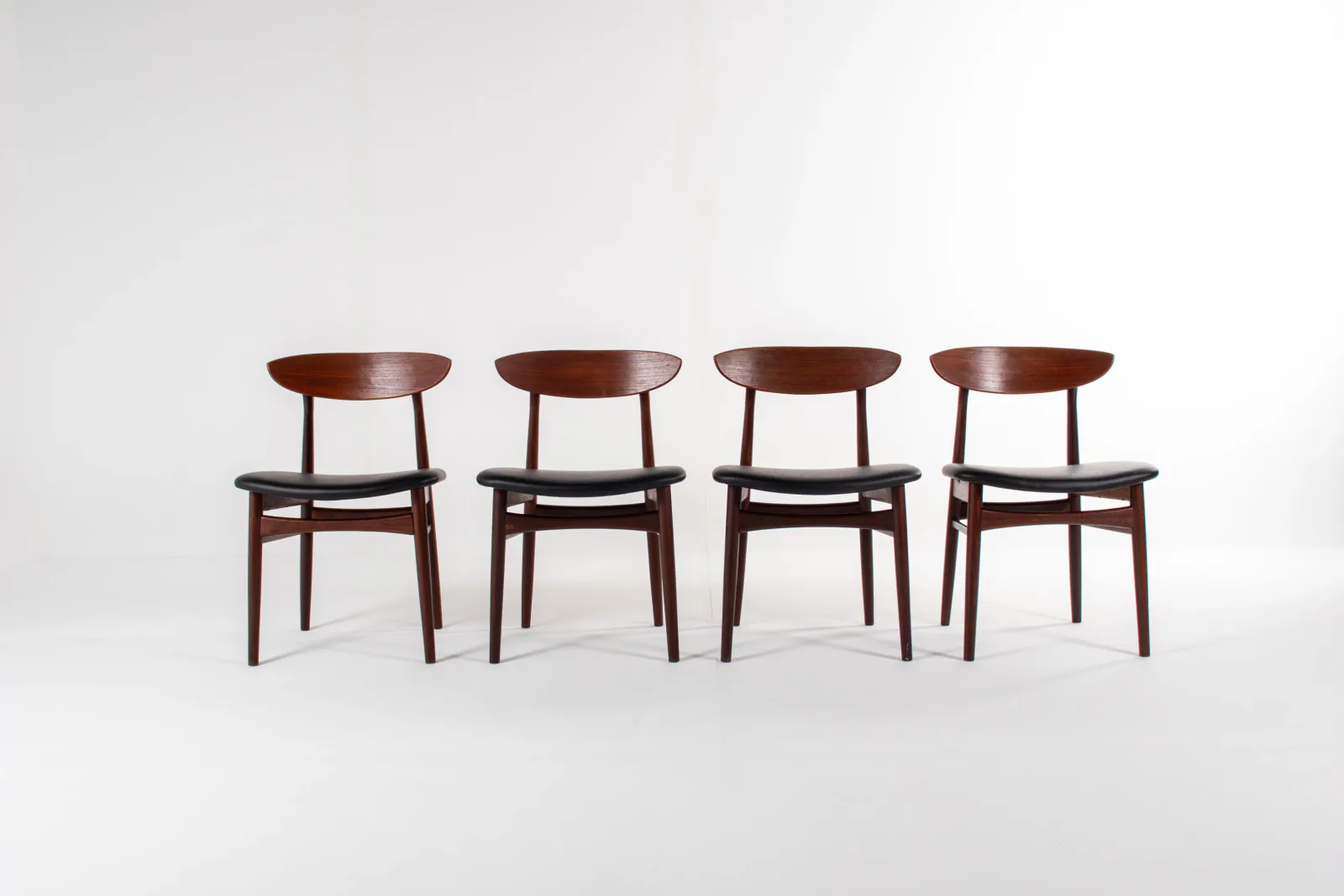 Danish Mid-Century Modern Teak Dining Chairs, Set of 4, 1960s