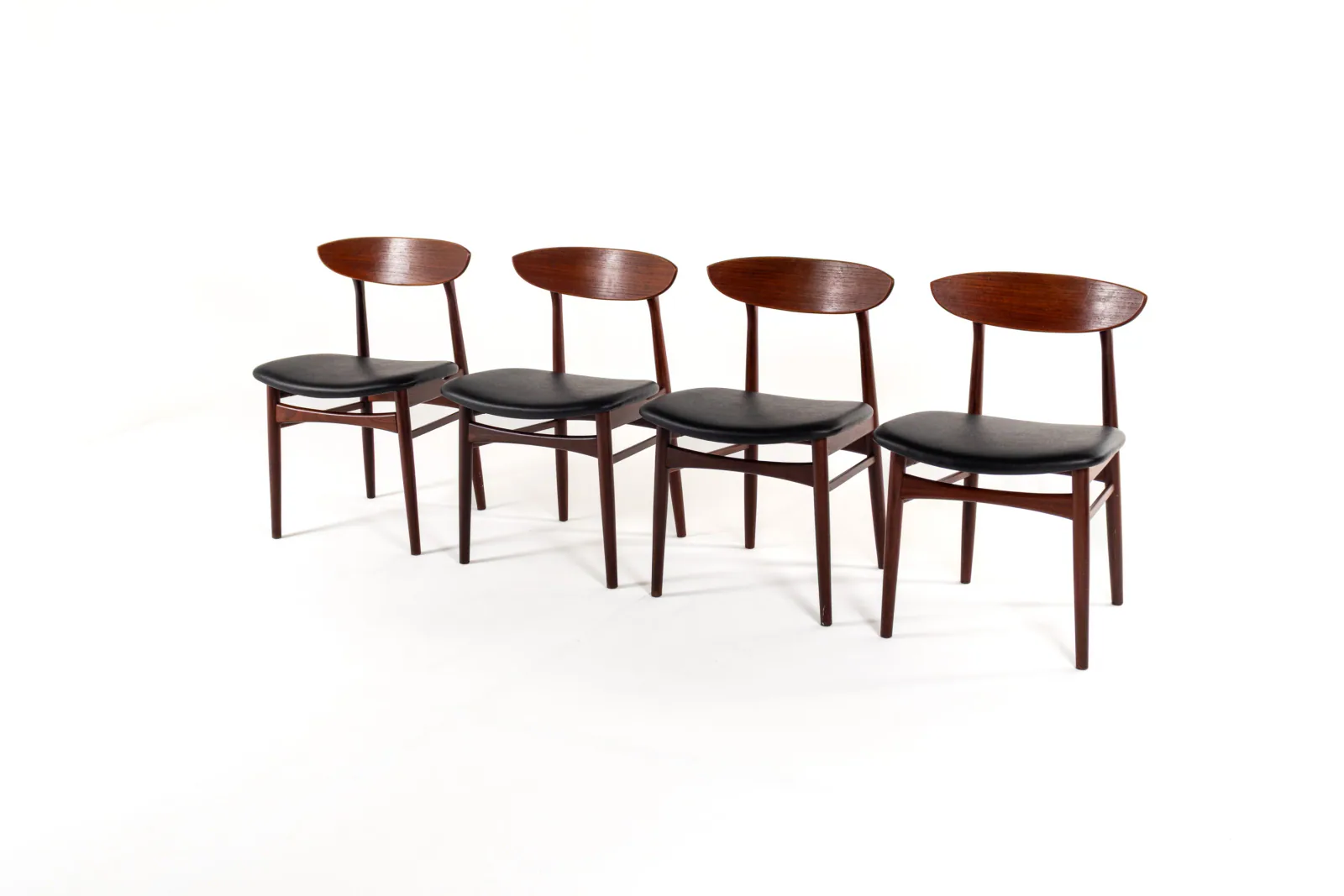Danish Mid-Century Modern Teak Dining Chairs, Set of 4, 1960s