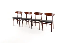 Danish Mid-Century Modern Teak Dining Chairs, Set of 4, 1960s
