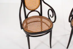 Set of Two Thonet Bentwood Armchairs, Model No. 17, 1980s