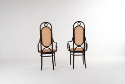 Set of Two Thonet Bentwood Armchairs, Model No. 17, 1980s
