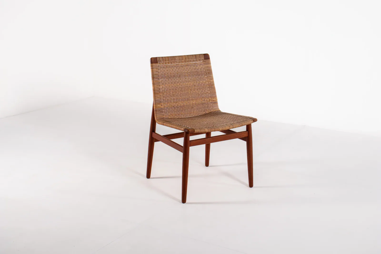 Jørgen Høj Teak & Rattan Dining Chair