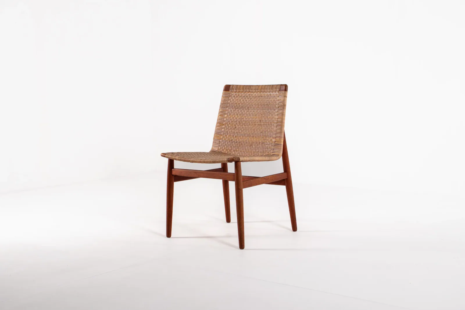 Jørgen Høj Teak & Rattan Dining Chair