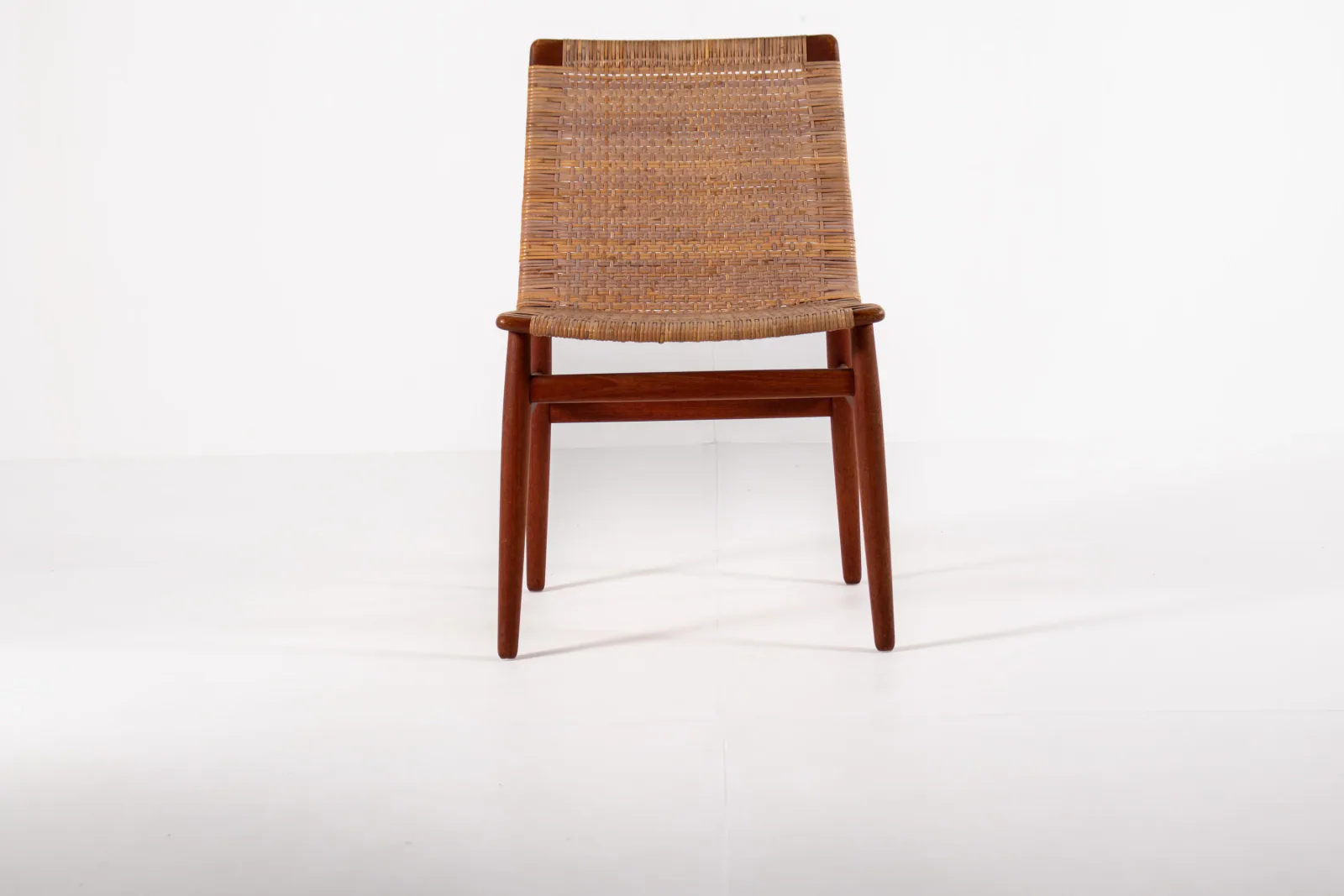 Jørgen Høj Teak & Rattan Dining Chair