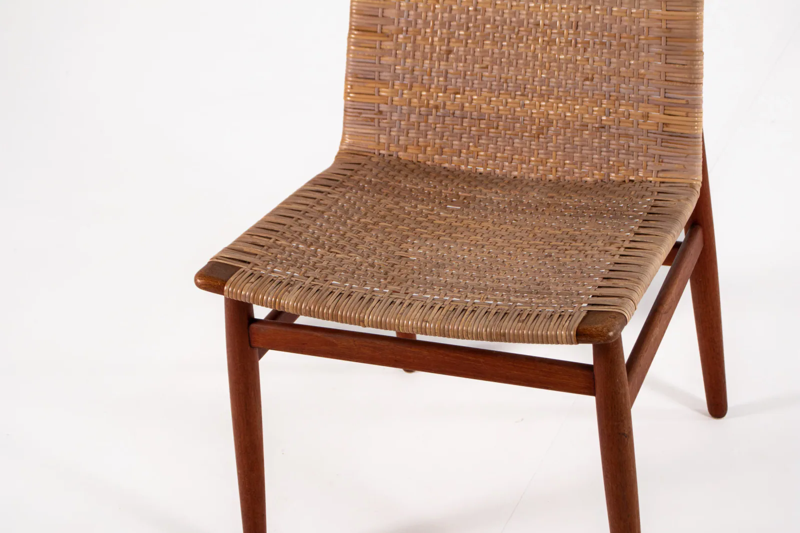 Jørgen Høj Teak & Rattan Dining Chair