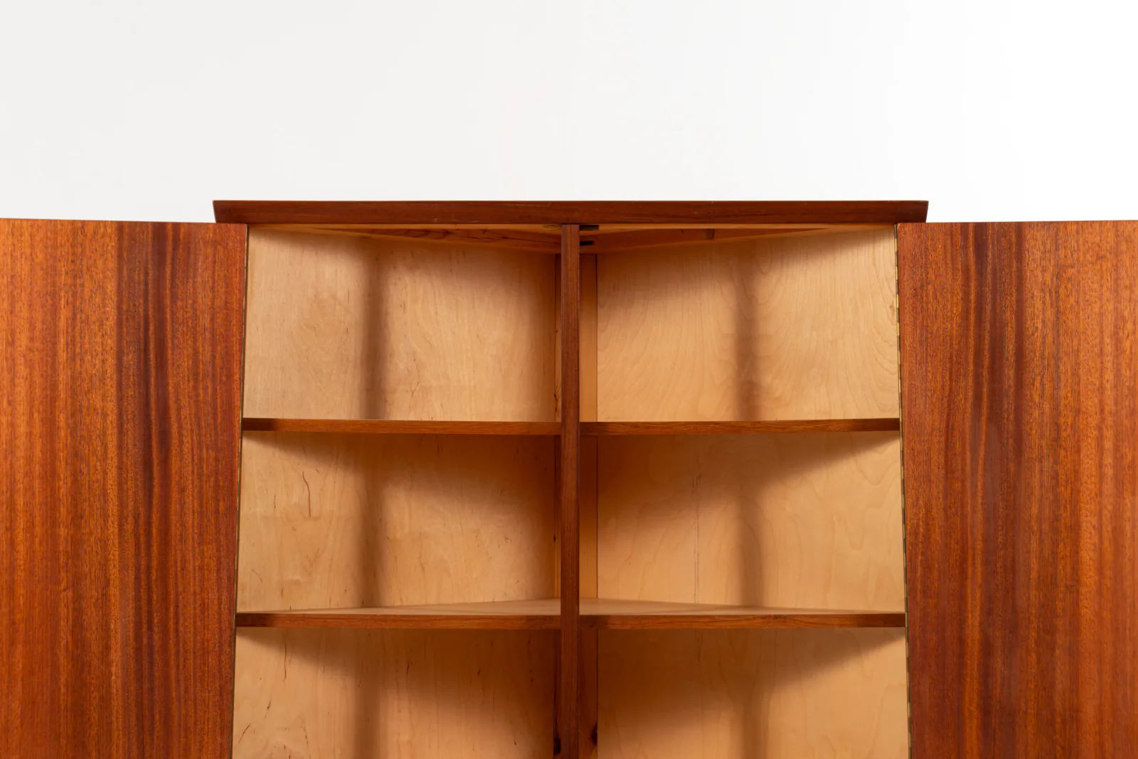 Mid-Century Danish Teak Corner Cabinet with Drawer, 1960s
