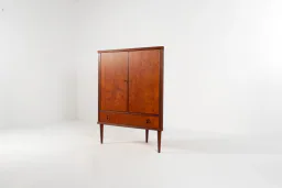 Mid-Century Danish Teak Corner Cabinet with Drawer, 1960s